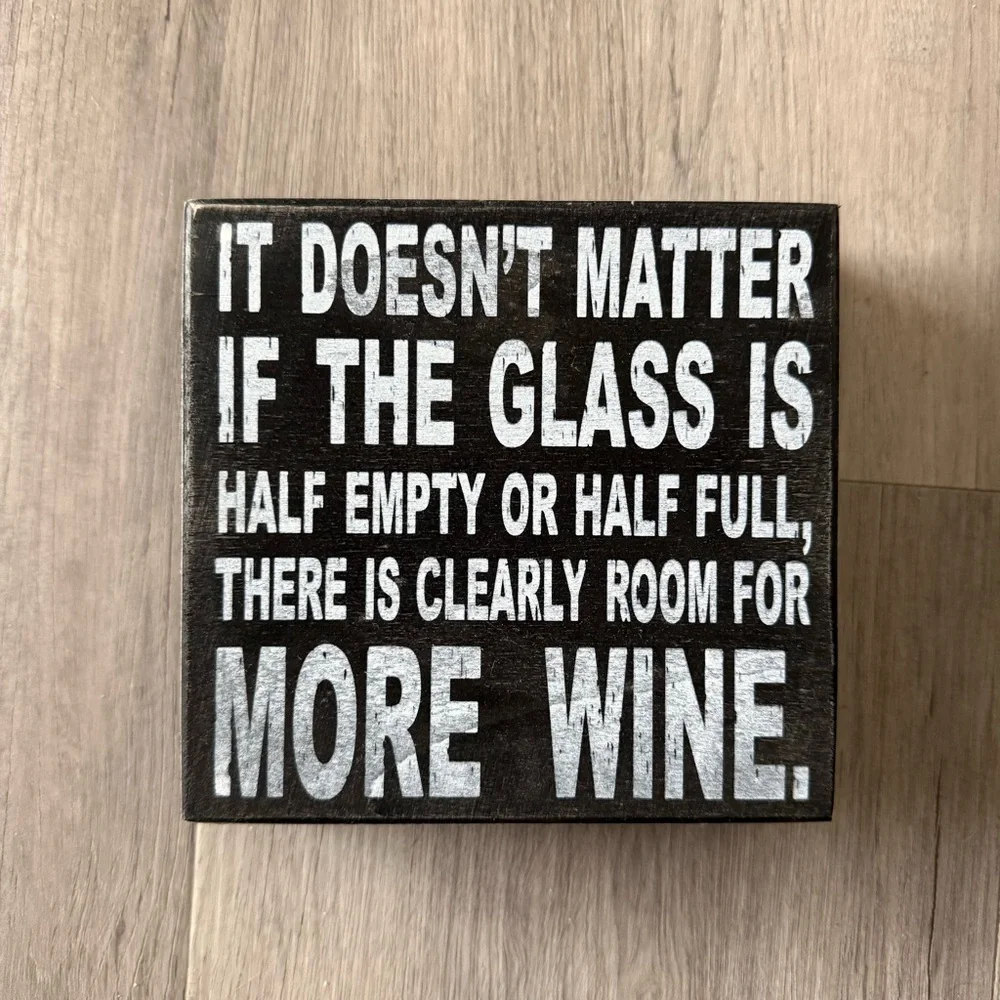 ❤️ Wine Quote Sign